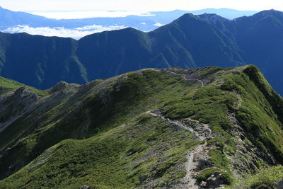 Scenic view of mountains