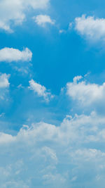 Low angle view of clouds in sky