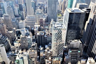 High angle view of cityscape