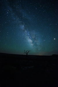 Scenic view of star field against star field