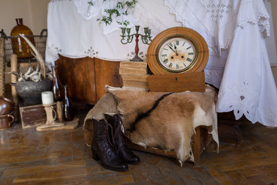 View of a vintage interior at home