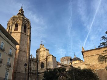 Low angle view of old building against sky