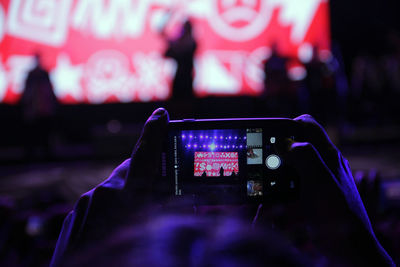 Close-up of hand holding smart phone