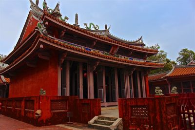 Low angle view of temple