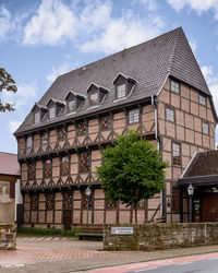 Beautiful half-timbered building in hamelin, low saxony, german