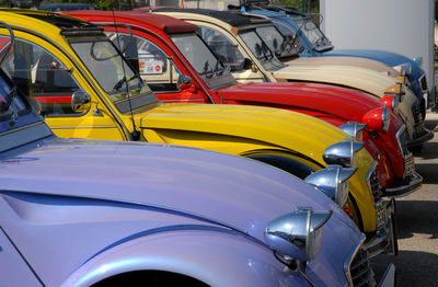 Close-up of vintage car