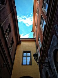 Low angle view of building against sky