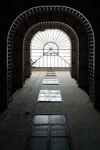 Directly below shot of building against sky