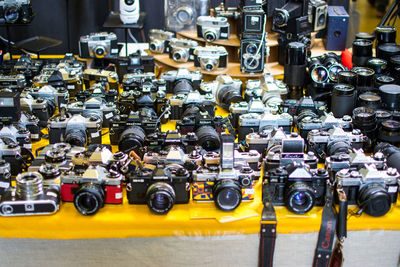 Cameras for sale at store