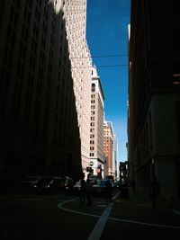 City street with buildings in background