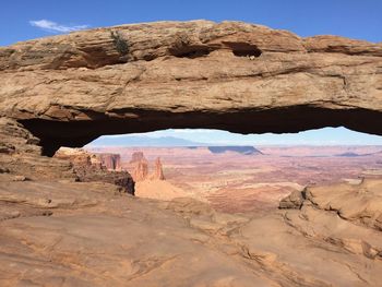 Rock formations in desert