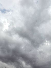 Low angle view of storm clouds in sky