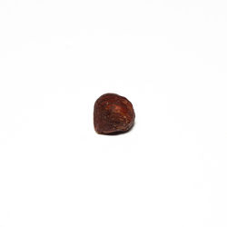 Directly above shot of apple against white background