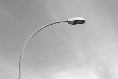 Low angle view of street light against sky