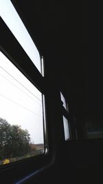 View of sky seen through window