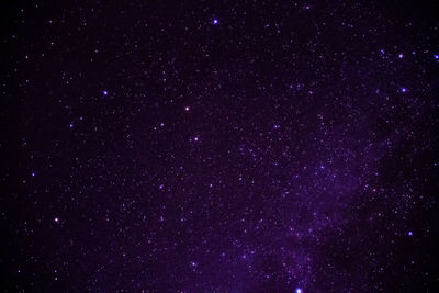 Low angle view of stars against star field at night