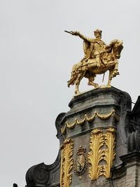 Low angle view of statue