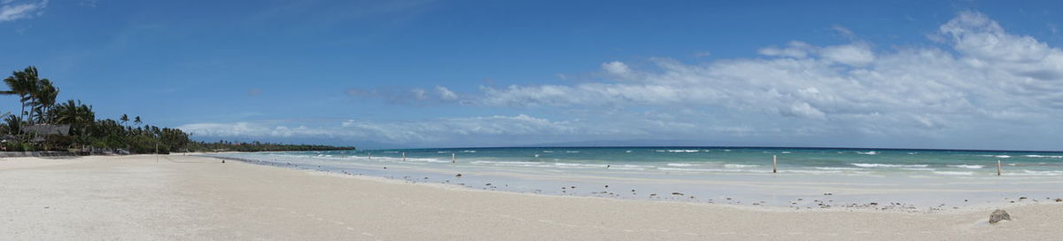 Panoramic view of beach against sky