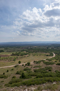 Scenic view of landscape against sky