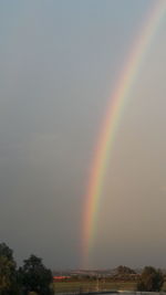 Scenic view of rainbow against sky