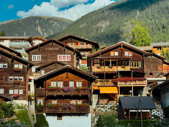 Houses in an alpine town