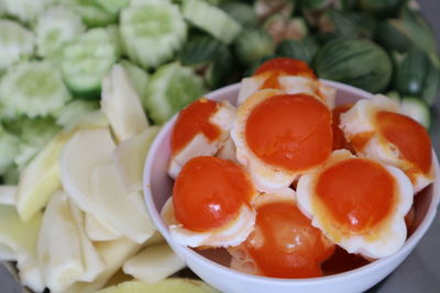 Close-up of salad in bowl