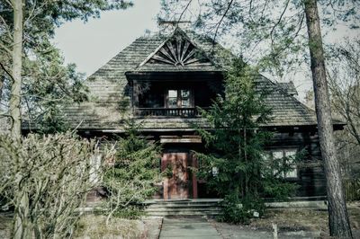 Built structure with trees in background