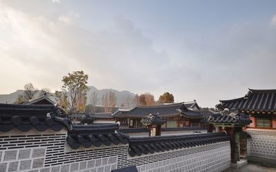 Buildings against sky