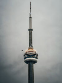 Cn tower, low angle view of tower against sky