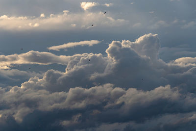 Low angle view of clouds in sky