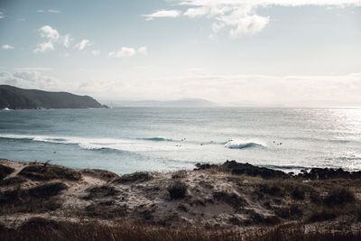 Scenic view of sea against sky