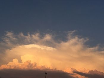 Low angle view of sky during sunset