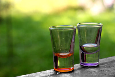 Close-up of drink on table