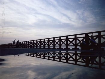 Built structure against cloudy sky