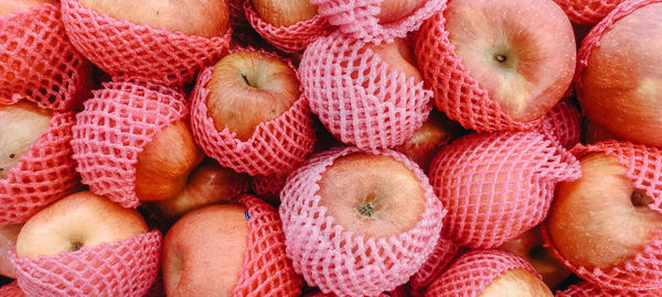 Full frame shot of fruits for sale in market