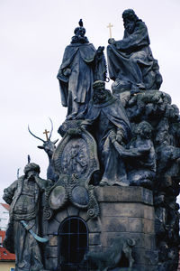 Low angle view of statue