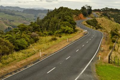 Road passing through landscape