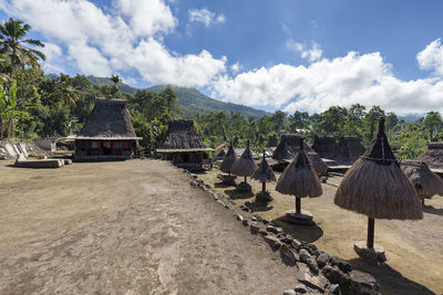 Panoramic view of landscape and mountains against sky