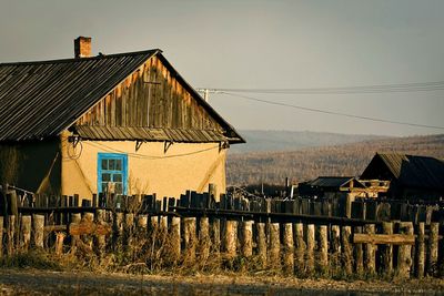 Houses against sky