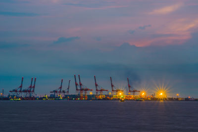 Boats in harbor