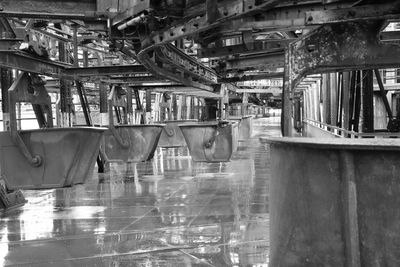 Interior of old abandoned factory