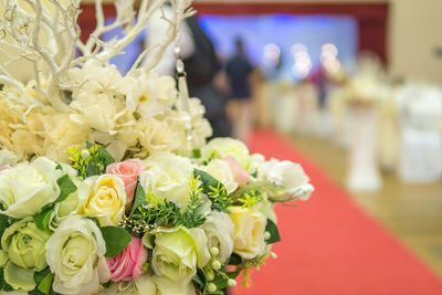 Close-up of bouquet of roses