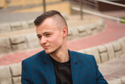 Close-up of young man