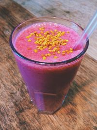 Close-up of drink on table