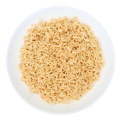 High angle view of noodles in bowl