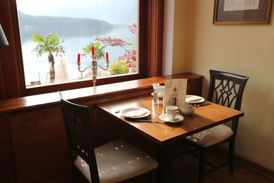 Table and chairs at home