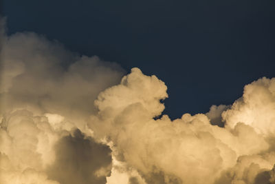 Low angle view of dramatic sky