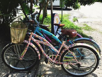 Bicycles in basket