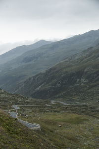 Scenic view of lake and mountains