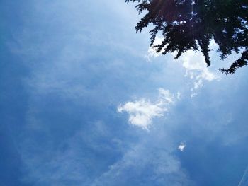 Low angle view of cloudy sky